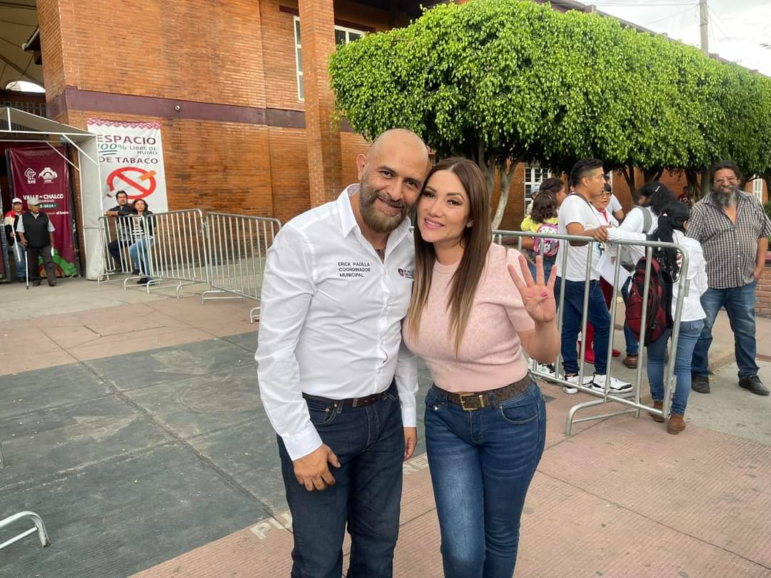 alinegch's tweet photo. Me llena de alegría ver cómo en toda la República Mexicana apoyan a la Dra. Claudia Sheinbaum. 
Gracias a Valle de Chalco por este cálido recibimiento a nuestra próxima Coordinadora de la Defensa de la 4T. https://t.co/IsofC7ICci