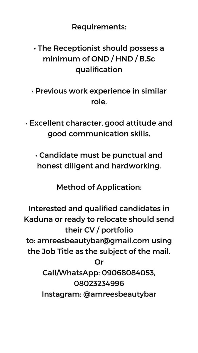 AmreesBeautyBar's tweet photo. WE ARE HIRING!!! https://t.co/fG1BcHt6or