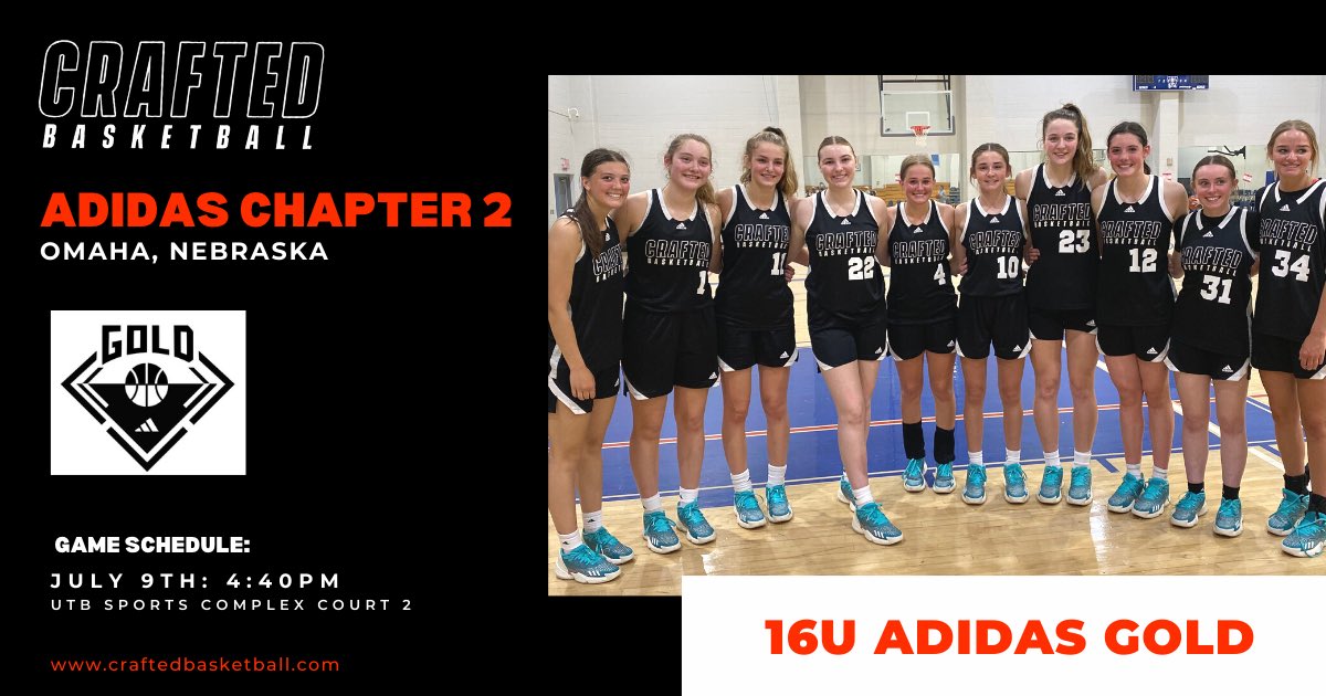 Crafted Basketball 16U Black Team is heading to Omaha for the Adidas Chapter II tournament. @3SGBCircuit <a href="/adidas/">adidas</a> @CraftedSkills <a href="/craftedbballAAU/">Crafted Basketball AAU</a>