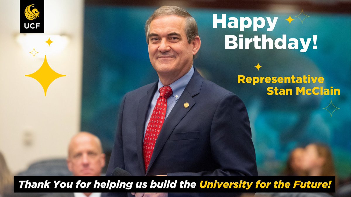 Happy Birthday to a member of our Central Florida Delegation, Representative Stan McClain!! @RepMcClain 🎉🎈🎂