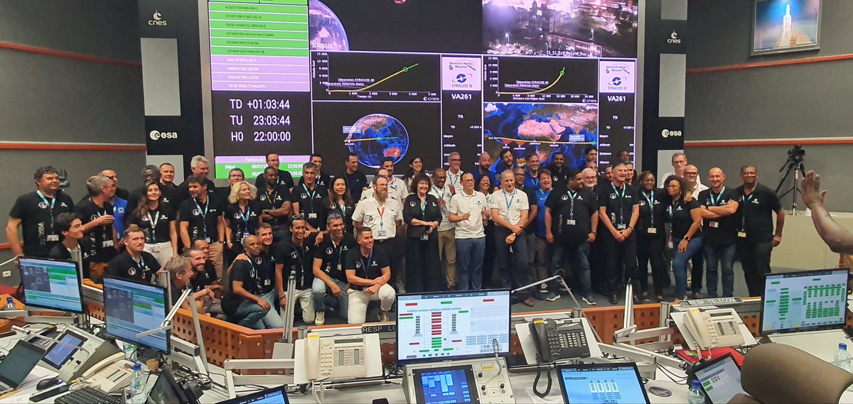 jgassard's tweet photo. Dernière Ariane 5 félicitations à toutes ses personnes qui ont contribué au succès de ce lanceur. J'ai eu le privilège de commenter une bonne centaine de ses décollages avec passion et admiration. Vivement Ariane 6 !!!! #Cnes #Arianespace #Kourou #Guyane https://t.co/PzoToQSfhh