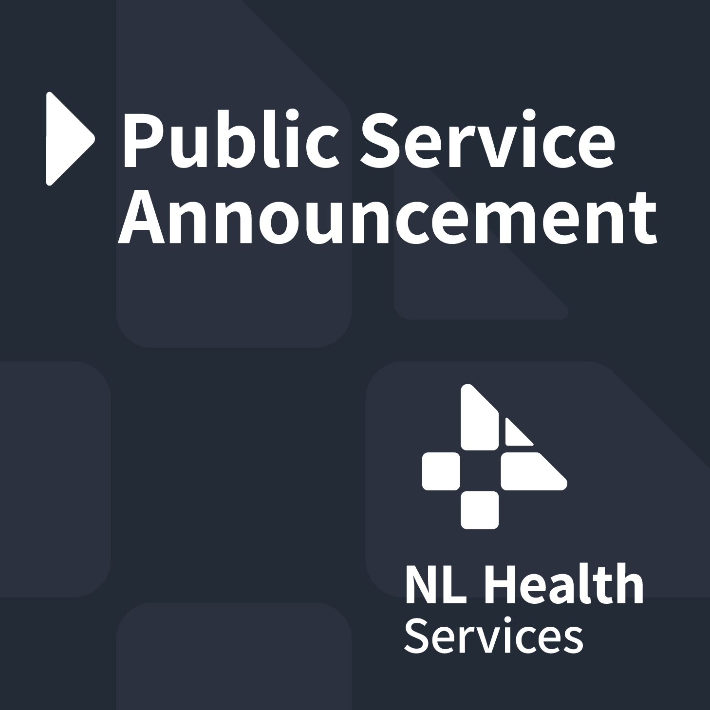 NL Health Services on Twitter "***PUBLIC SERVICE ANNOUNCEMENT