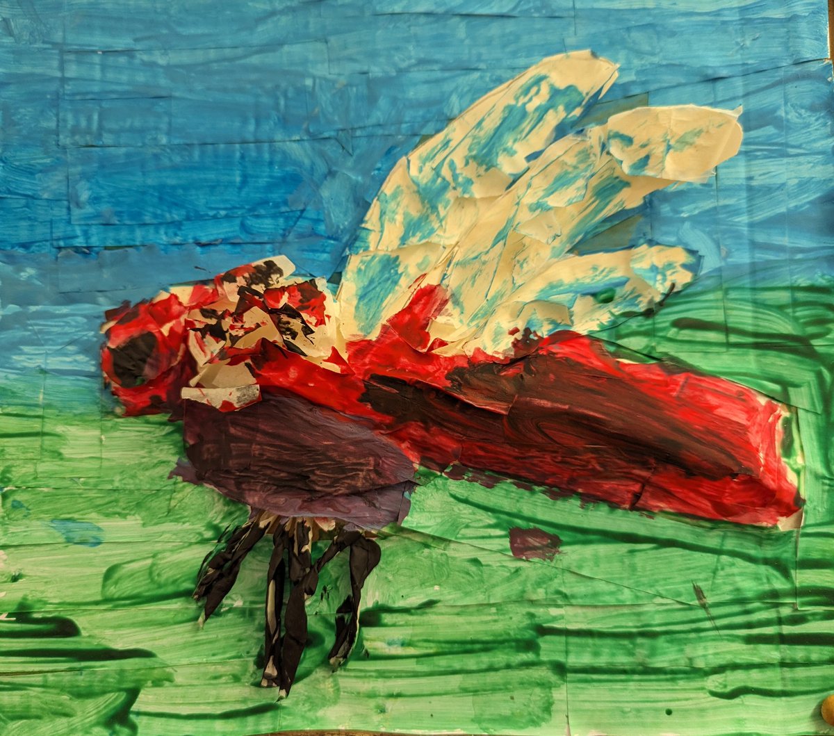 RogietPrimary's tweet photo. Inspired by @DarrellWakelam, #rpsdosbarth4 have made these beautiful 3D paper and cardboard pictures as part of our Insect Extinction theme.
#DragonflyWeek23 #SolitaryBeeWeek
@craigarmiger @LtL_News @_OLW_ @CoedCadw @WTWales @RoyEntSoc @BDSdragonflies ๐ https://t.co/Ph48ZDNYYX