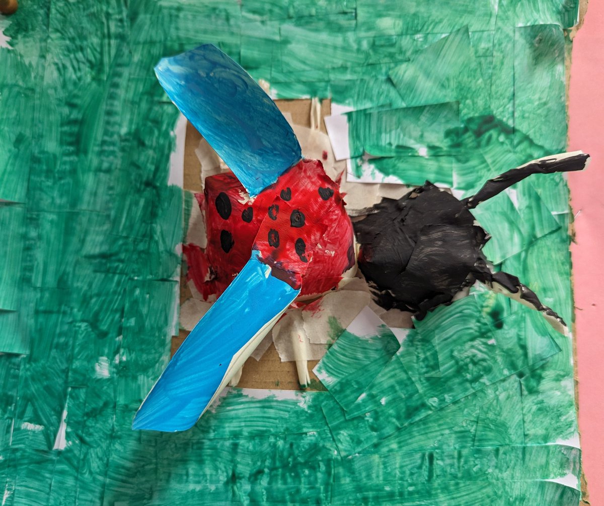 RogietPrimary's tweet photo. Inspired by @DarrellWakelam, #rpsdosbarth4 have made these beautiful 3D paper and cardboard pictures as part of our Insect Extinction theme.
#DragonflyWeek23 #SolitaryBeeWeek
@craigarmiger @LtL_News @_OLW_ @CoedCadw @WTWales @RoyEntSoc @BDSdragonflies ๐ https://t.co/Ph48ZDNYYX