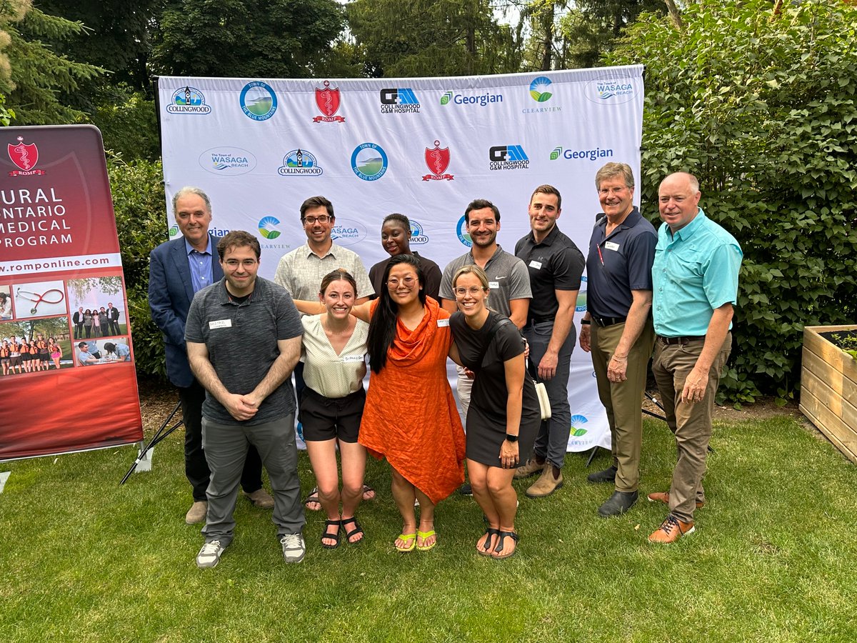 ROMPonline's tweet image. @romponline Welcomes our 2023 #ruralresidents #trainlocal #ruralnorth @mcmasterfammed #newdoctors

@BrianSaunderson  @rickbyersmpp  @LisaThompsonPC  @Rae_Matt  @TerryDowdall  @SylviaJonesMPP 
@CollingwoodHosp  @GreyBruceHealth #mountforest