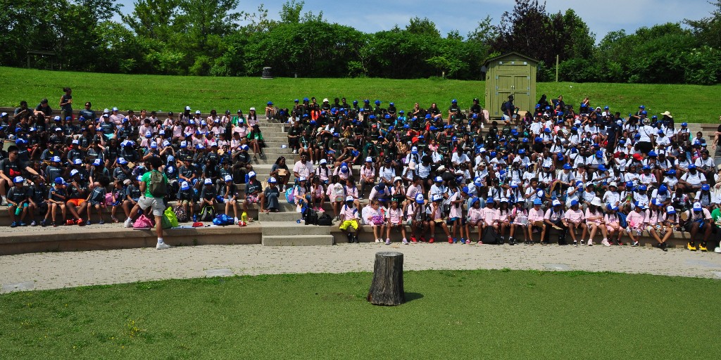 TOHousing's tweet photo. #RookieLeague Opening Day 2023 was a success! ⚾🧢 
 
Thank you to the wonderful team at the @TheTorontoZoo for hosting #TCHC kids ages 6-12 to launch our Rookie League summer program yesterday. We had nearly 400 kids from 15 TCHC communities for a fun-filled day! https://t.co/Ka3hSVZd5e