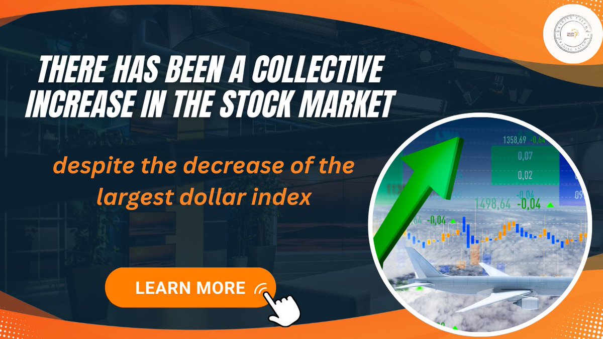 collective increase in the stock market, despite decrease of largest dollar index

https://t.co/F1fhtwKlTr

#BITCOIN #TRADING #CRYPTO #Dollar
#investing #Ethereum #news #cryptonews  #Inflationsrate #stocks #forex #altcoins #interestrates #GOLD #goldpricetoday #goldtrend #markets https://t.co/yOTNjDX42G