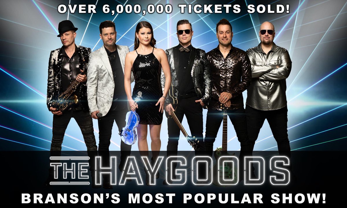 the_haygoods's tweet photo. Want to win 2 free tickets!? Be the first to guess correctly how many shows the Haygoods have performed since 1993 in Branson as of today and we will give you 2 free tickets to the show! 🎫 https://t.co/wGAKU6znBU