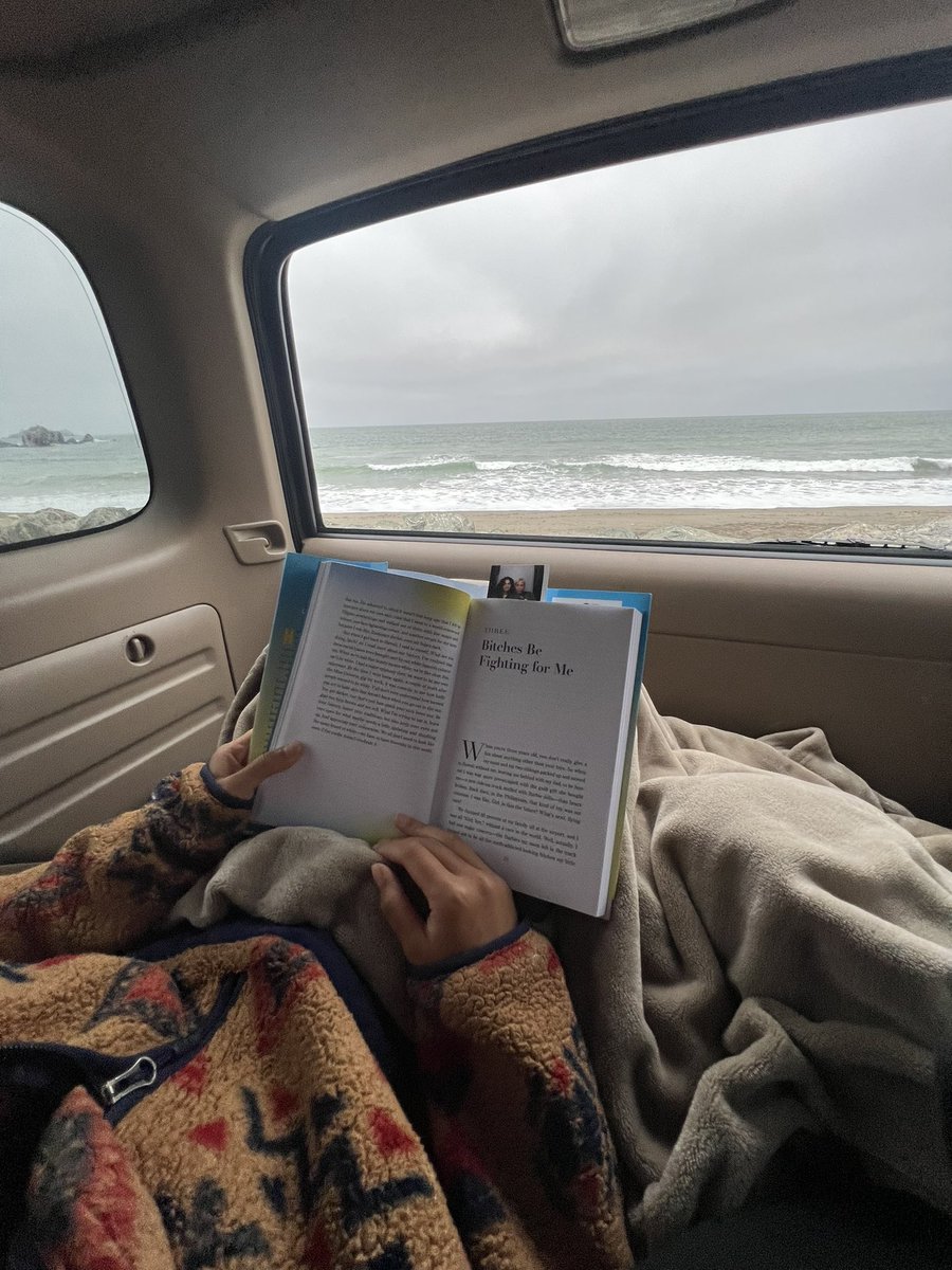 Reading <a href="/bretmanrock/">Bretman Rock Pascual</a>’s You’re That Bitch at the beach because I wanted to feel like I was in Hawaii when he was talking about it in his book even though it was cold as fuck