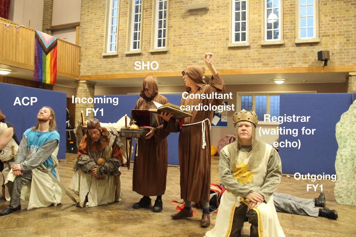 MrTheProf's tweet photo. Spamalot  rehearsals … get your tickets now! Opens Tuesday … https://t.co/lqj1t1n3pc