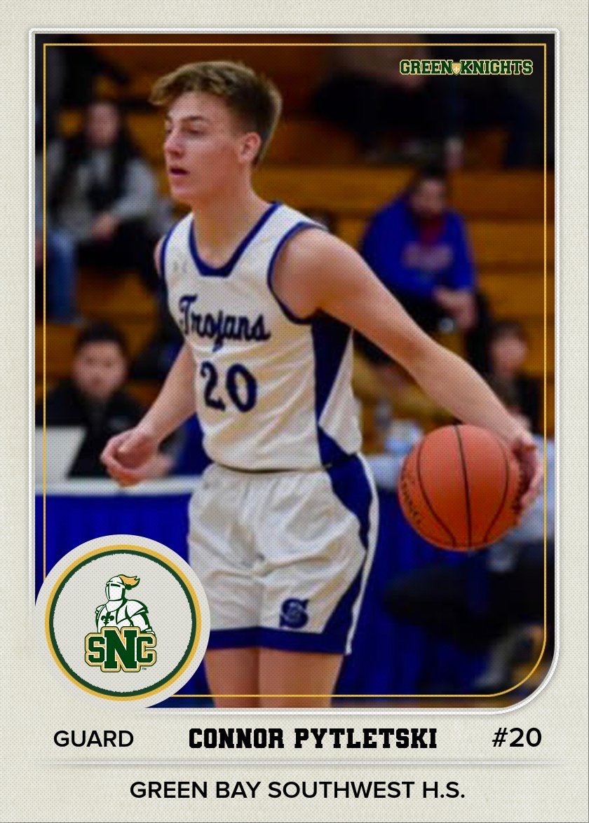 Green Knight Nation, today we welcome Connor Pytleski to our Basketball family! 

6-2 Guard - <a href="/GBSWBasketball/">Rodney Owens</a> 

•21ppg | 8rpg | 3apg
•All-State for Basketball &amp; FB
•All-Area
•All-Conference 
•1,508 career points
•WBCA All-Star 
•Academic All-State