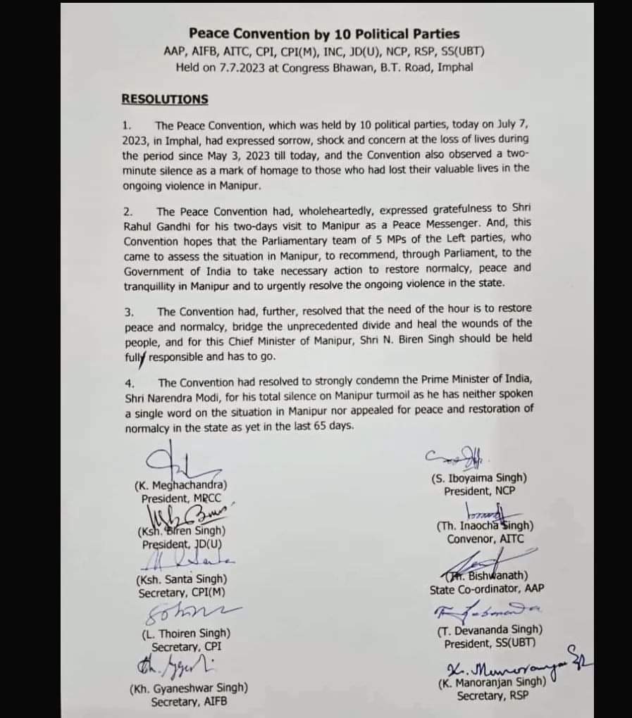 SiamPhaipi's tweet photo. Everyday someone dies. Even all the oppositions have come together to hold the Almost ex-CM of Manipur accountable.

Why is @BJP4India still waiting for a resignation?
Is it too hard to remove the main culprit of all these violence in Manipur that has been ongoing for 66 days. 

Or are they waiting for more deaths?

#SaveManipur #ManipurViolence #Manipur #PresidentsRule