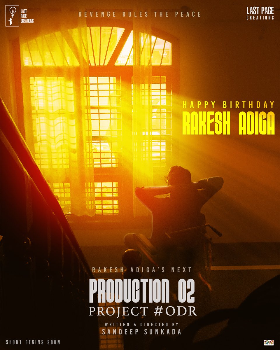 PataPosters's tweet photo. Happy Birthday @RakeshAdiga_off 
#productionno2
#projectODR

Design @PataPosters https://t.co/kkOSvKhXmO