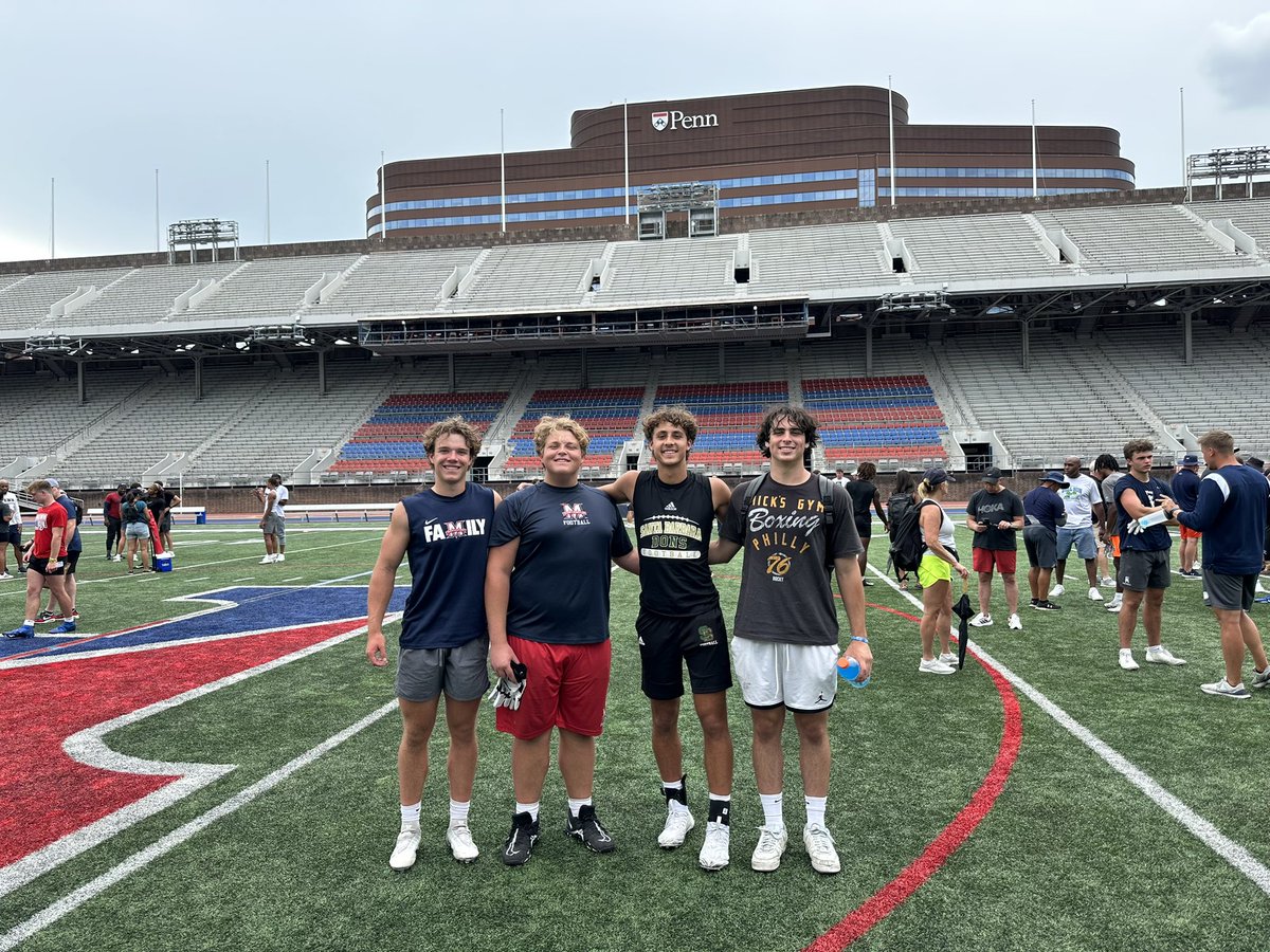 randoutwest's tweet photo. Appreciate the hospitality @PennFB 
@carter_shupper @AndrewMassino @jackholdren8 @LukeMcNulty7 https://t.co/0NZNd8PwQ0