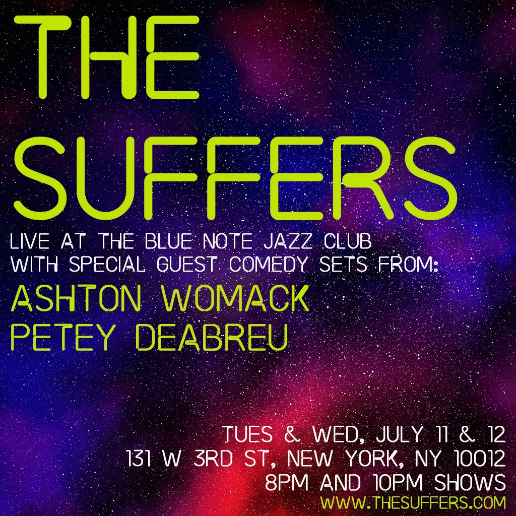 KamFranklin's tweet photo. I’m back in NYC next week with the band at @BlueNoteNYC on July 11th &amp; July 12th! We have #AshtonWomack and @pdeezjokes doing comedy opening sets, so get there early! Info at : https://t.co/pvieqIWaLB https://t.co/FvWizq8dlZ