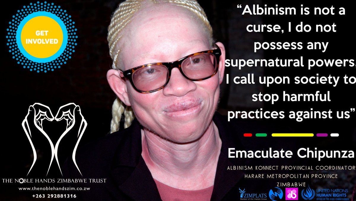 Queening_Angie's tweet photo. 📸 Harmful practices against people with albinism in our society have no place. It begins with me and you to change the narrative.
#AlbinismKonect
#Inclusion4equality
#EndDiscrimination
#EndKillingsofPWA
@SiphoMalunga @Beautychats1
@The_Tonga_Queen @RaisedonB @UnAlbinism https://t.co/O0yljnthOH