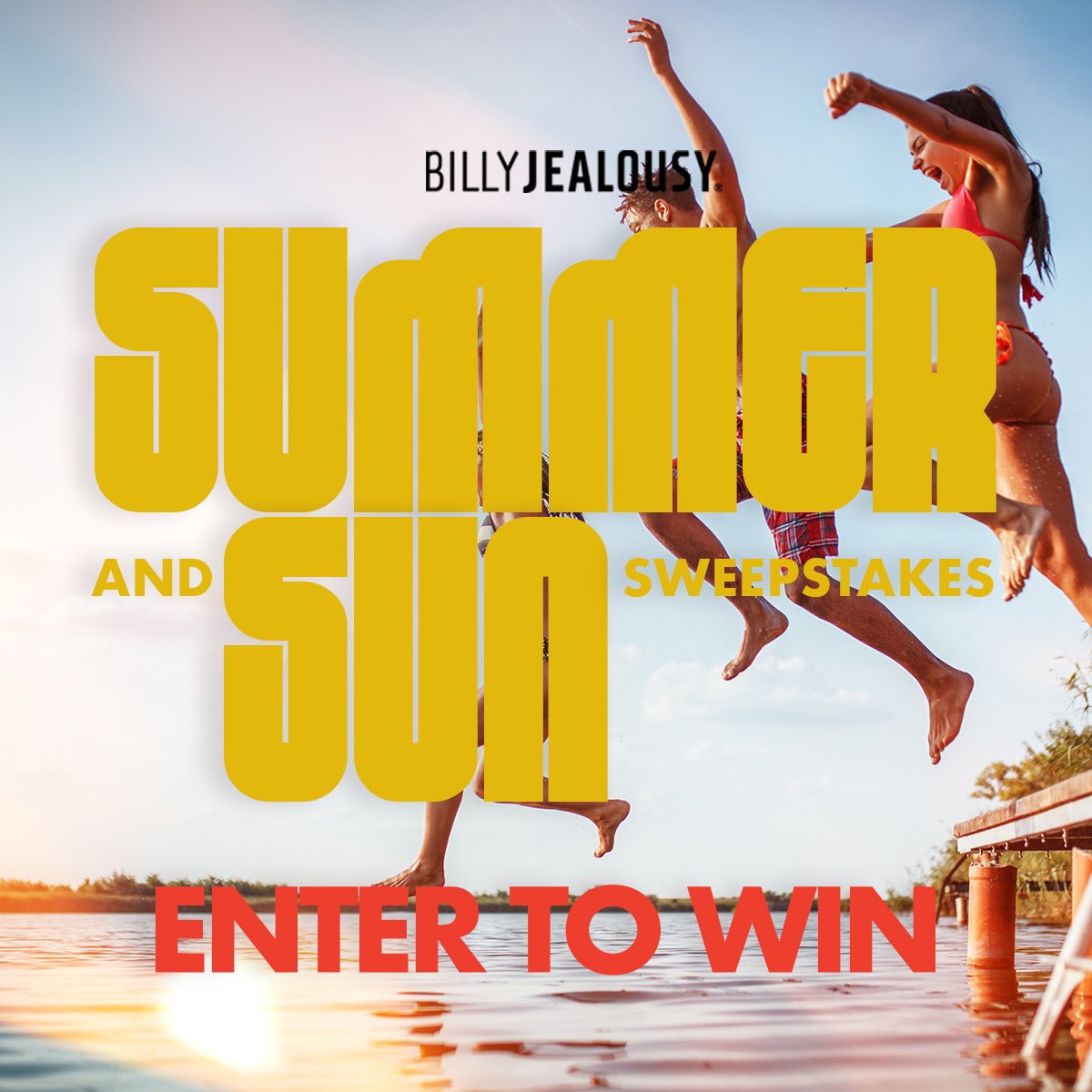 BillyJealousy's tweet photo. It is not too late to enter our Summer and Sun Sweepstakes! If you already follow us on IG, then you are automatically entered to win one of three great prizes! If you don’t follow us on IG, then what are you waiting for? Your summer prizes await! Tell a friend, tell the fam! https://t.co/07ogslGD6A