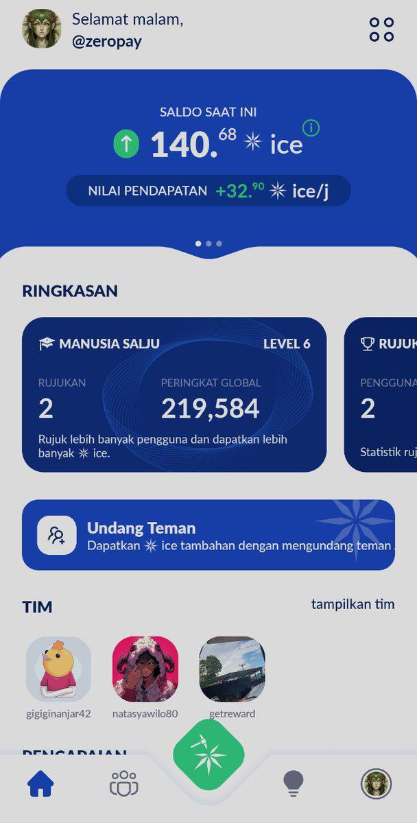 New #Airdrops Mainnet : ICE
🏷 Reward : 20 ICE / 24 Hour (For All Users)
➡️ Register : ice.io/@zeropay

Or instal langsung di playstore: play.google.com/store/apps/det…

 -Login With Google / Phone Number
 -Complete Profile
 -Click Mining
 -Done LFG
📌 Invite Code : zeropay

FOMO