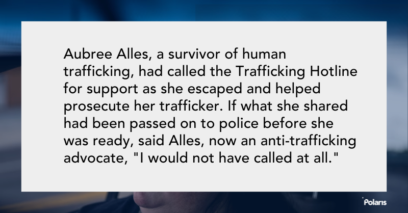 A U.S. bill may force the Trafficking Hotline to report ALL tips to law enforcement, a policy that ignores victims’ wishes. Survivors have stated that victims & survivors will lose trust in the Hotline & stop calling. washingtonpost.com/nation/2023/07… @NtlSurvivorNet @RAINN @washingtonpost