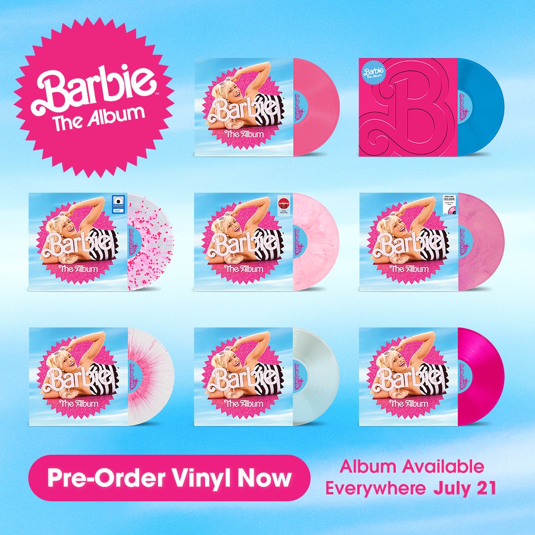 Barbie Movie on Twitter: "Pre-order Barbie The Album on vinyl, CD, and cassette. Available July
