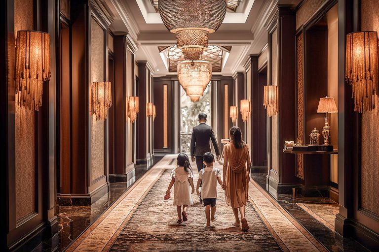 Explore new directions with uimg studio's free stock photos! 🚀 A man and his kids in #Symmetry, #InteriorDesign captured, a perfect blend for #UIDesign inspiration. #uimgstudio #FreePhotos
