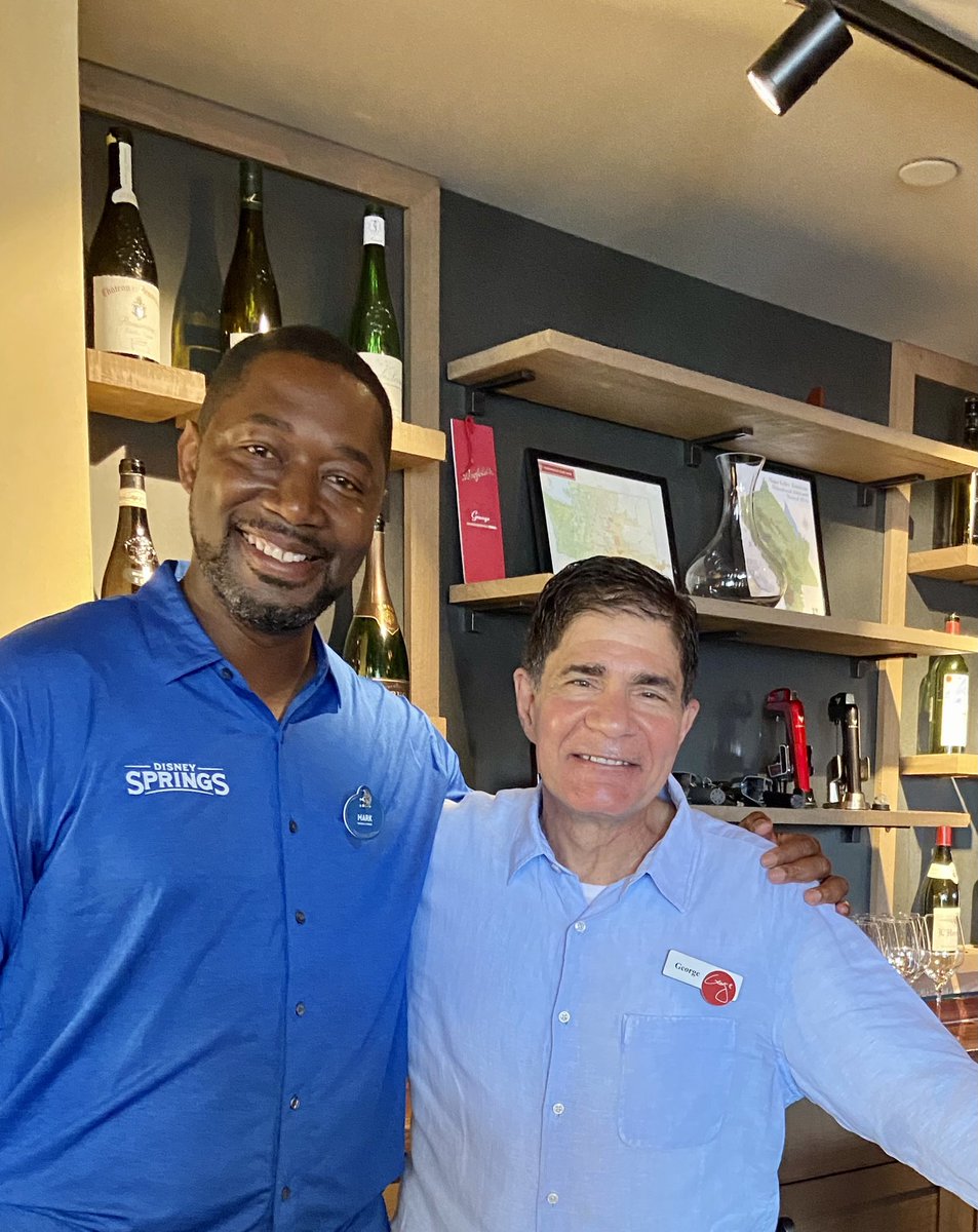 lol4MarkDaniel's tweet photo. On today’s Flavors of Florida Culinary Series we featured Wine Bar George with a culinary demo by Executive Chef Will Davison and an interview with the 1 &amp; only Master Sommelier George Miliotes #FlavorsofFL #disneysprings @WineBarGeorge https://t.co/EZxrzmgmC3