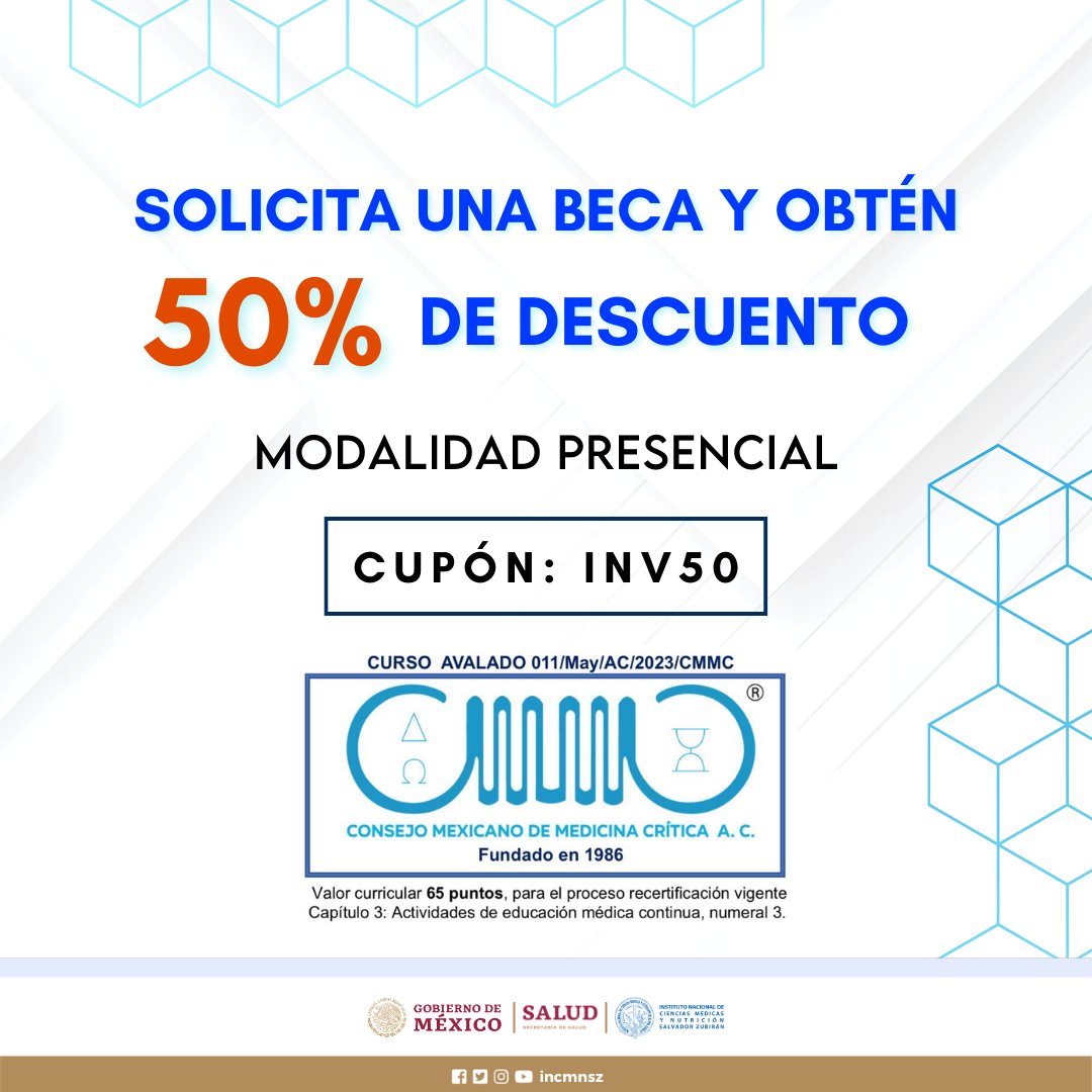 incmnszmx's tweet photo. El XXVI Foro Internacional de Medicina Crítica está a la vuelta.
📌Inscríbete: https://t.co/vbepTR7nRf
📍Ubicación: Auditorio Médica Sur: Puente de Piedra 29-A, Toriello Guerra, Tlalpan, 14050, CDMX. (USO DE CUBREBOCAS OBLIGATORIO)
#ForoMC2023 #MedicinaCrítica #MEXCRIT https://t.co/YtNpsOTyGy