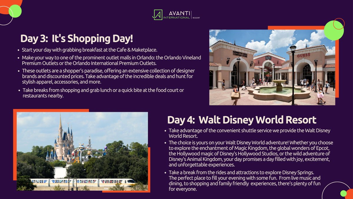 AvantiResortOrl's tweet photo. Unwind, Explore, Repeat: Your 5-Day Orlando Family Vacation Starts Here! ๐
#AvantiInternational #FamilyTimeInOrlando #VisitOrlando #LoveFL #FunInFlorida #OrlandoHotels #AvantiResort #ExploreOrlando #OrlandoVacation https://t.co/mkSwvySUQk