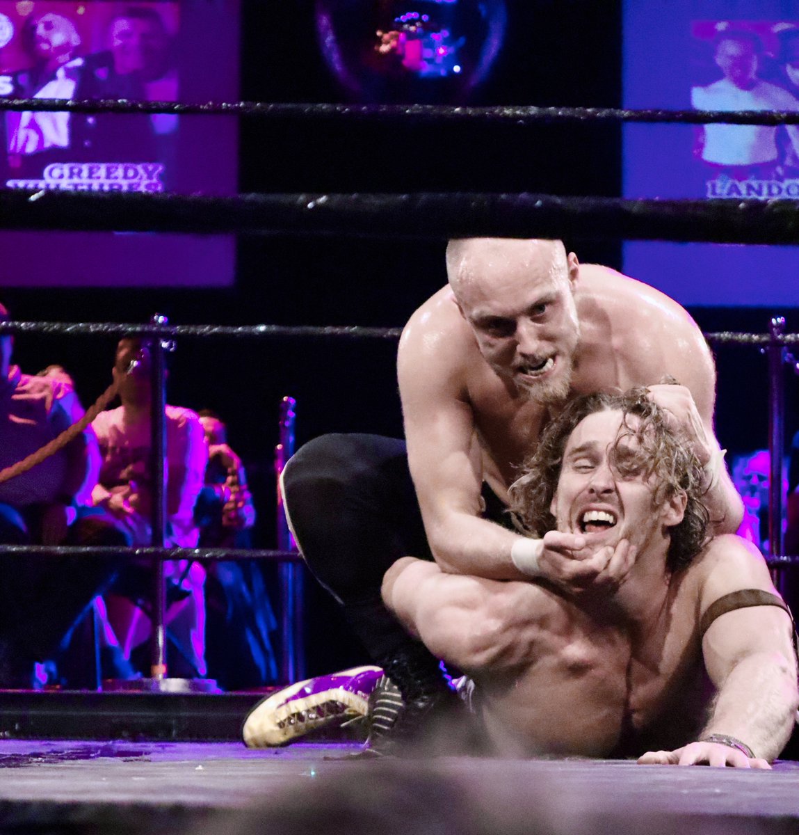 MCN_371's tweet image. Lando &amp;amp; Crowley v Greedy Vultures 
@RiotCabaret @ATTACKWrestling Friends Stand United @ Clapham Grand, London
30 June
#SpikeTrivet