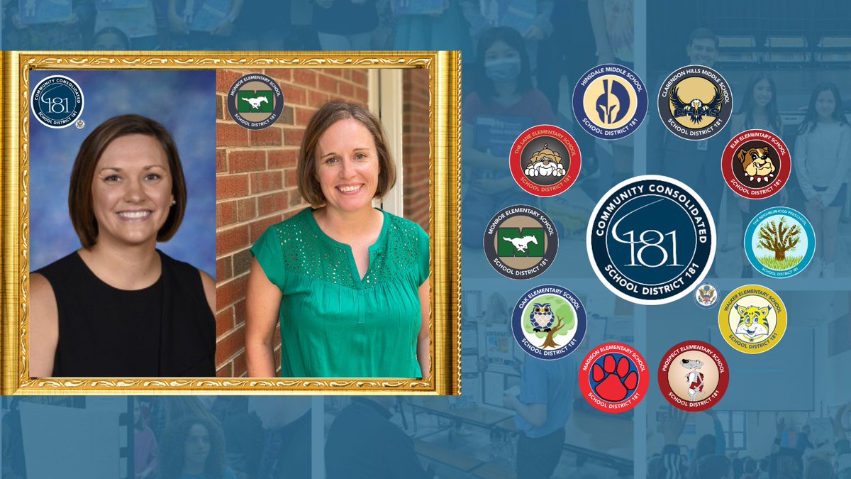 CCSD181's tweet photo. We are excited to announce the new Director of Assessment, Instruction, and Evaluation, Mrs. Kristin Reingruber, and the new Principal at Monroe School, Erin Eder! Visit our news page for complete details! https://t.co/1FJudbH9QL https://t.co/K7Z4KT57LA