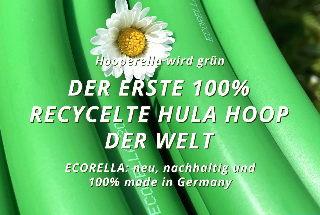 hooperella1's tweet photo. Das weltweit erste Hula-Hoop-Material aus 100 % recyceltem Kunststoff
EcoRella bringt grünen Schwung in den Hula-Hoop-Sport – mit den ersten 100 % recycelten Tubings. Ideal für Händler:innen und Manufakturen, die endlich einen konsequent nachhaltigen Hoop anbieten wollen. https://t.co/eRhmcqGIZb