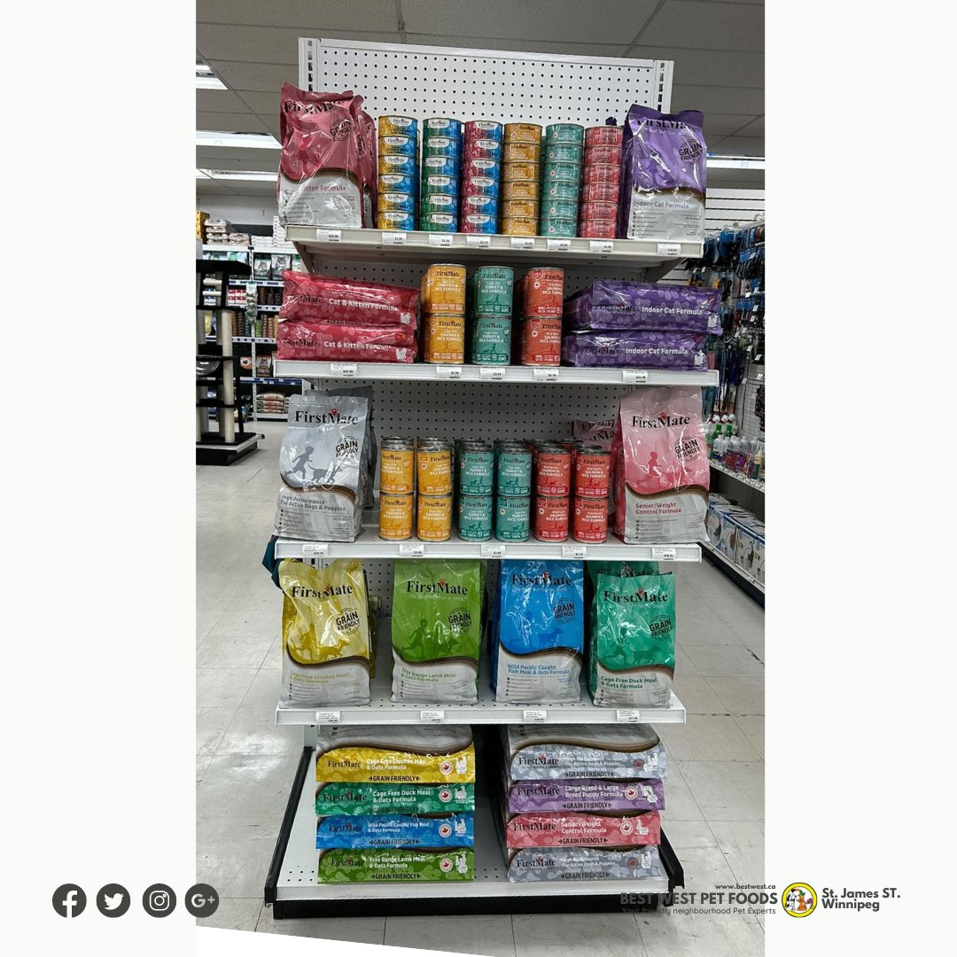 bestwestpet's tweet image. We got new bags of FirstMate Pet Foods in stock! Check out our different selections at 1150 St. James, St., Wpg. Also available online at bestwest.ca.

#firstmate #petfood #petstore #bestwestpetfoods #winnipeg
