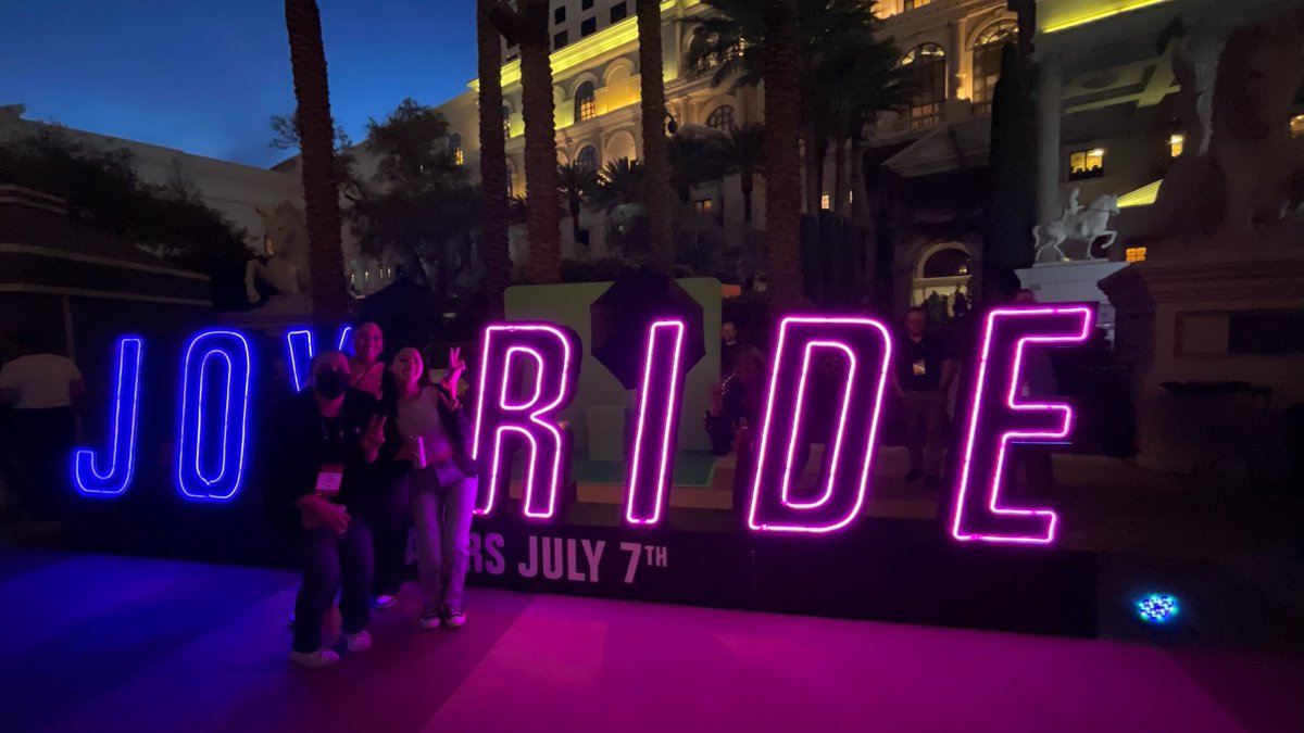 onni_creative's tweet photo. There’s no such thing as a normal road trip. #JoyRideMovie pulled through! Will you be watching?

Check out these pics of the team at CinemaCon!

Thank you to Lionsgate for hosting an early screening of this film at CinemaCon, it was an absolute JOY RIDE!

#JoyRide #CinemaCon2023 https://t.co/B9Z60cXfhS