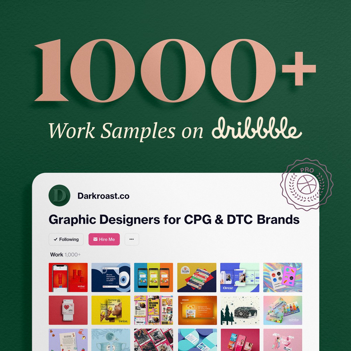 If you spent a minute looking at each image on our <a href="/dribbble/">Dribbble</a> , it would take you over 17 hours to get through everything 😳

dribbble.com/DarkRoastCo