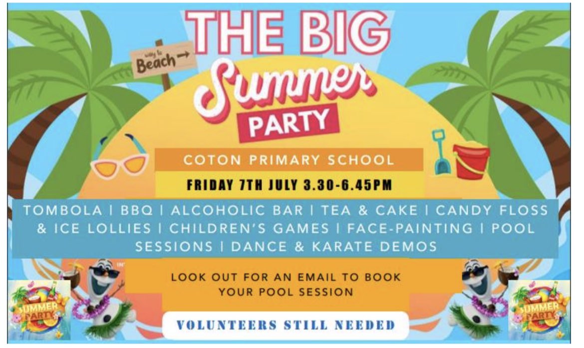 CotonCofE's tweet photo. What an incredible afternoon at our PSFA Big Summer Party! ☀️ we are so very grateful to everyone who made it such a success and to you all for coming! #CooperationIsKey #CaringIsKey #CreativityIsKey https://t.co/RvOrpuTom9