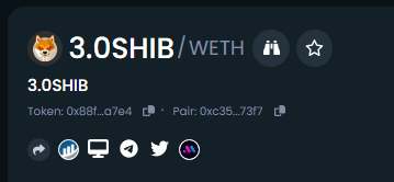 30shib's tweet photo. Dextools update is done! The first 3.0SHIB to take it serious. Lets send it!

https://t.co/DwuWio1Ag7

$SHIB  $30SHIB $SHIB2 $SHIB $MEME $PEPE https://t.co/Zcq4eE49gc