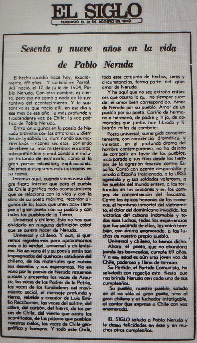 100_diasGolpe's tweet photo. 12 de julio de 1973:
Editoriales de El Mercurio, Clarín, El Siglo y opinión de Ralph William en La Tercera.
Revisa todo el material en nuestro repositorio: https://t.co/g3Nr2egP0b https://t.co/0kEOCCRgsq