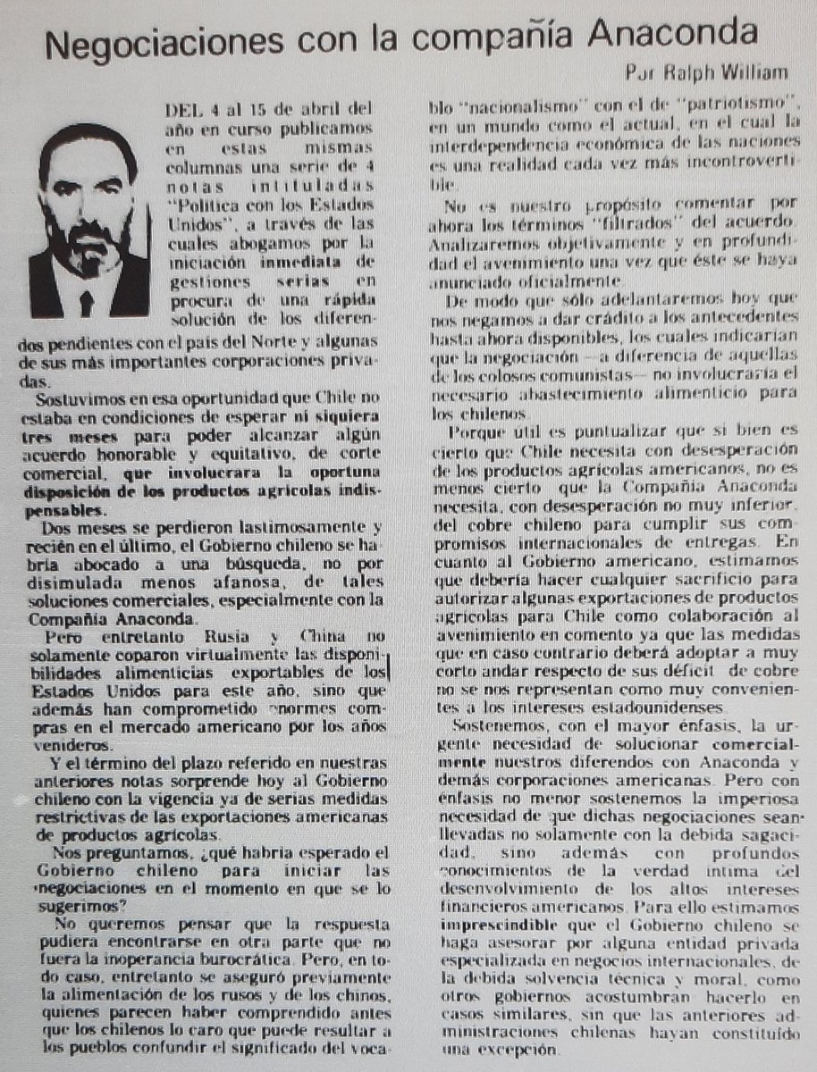 100_diasGolpe's tweet photo. 12 de julio de 1973:
Editoriales de El Mercurio, Clarín, El Siglo y opinión de Ralph William en La Tercera.
Revisa todo el material en nuestro repositorio: https://t.co/g3Nr2egP0b https://t.co/0kEOCCRgsq