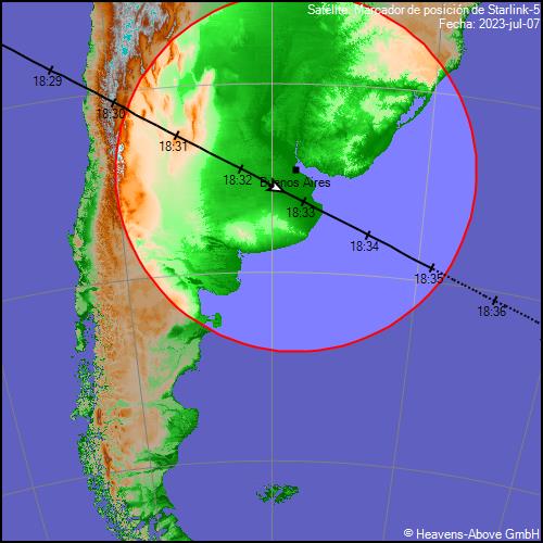 SatelitesArg's tweet photo. 🔴 ¡ATENCIÓN! En unas horas tendremos un ESPECTACULAR paso de los satélites #STARLINK recién lanzados sobre #BuenosAires 🛰🛰🛰🛰

• Horario: 18:31 - 18:34
• Direccion: NO a SE
• Elevación máxima: 18:32 • 60° https://t.co/oQeKgblg24