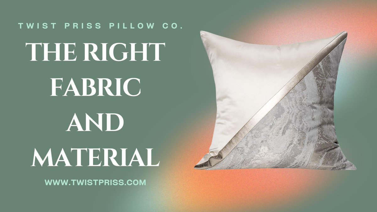 Soft and cozy fabrics like velvet or chenille can enhance comfort, while cotton and linen offer a more casual and breathable feel. If you have children or pets, consider durable and stain-resistant fabrics that are easy to clean.

#TwistPriss #Fabric #pillows #furniture #decor