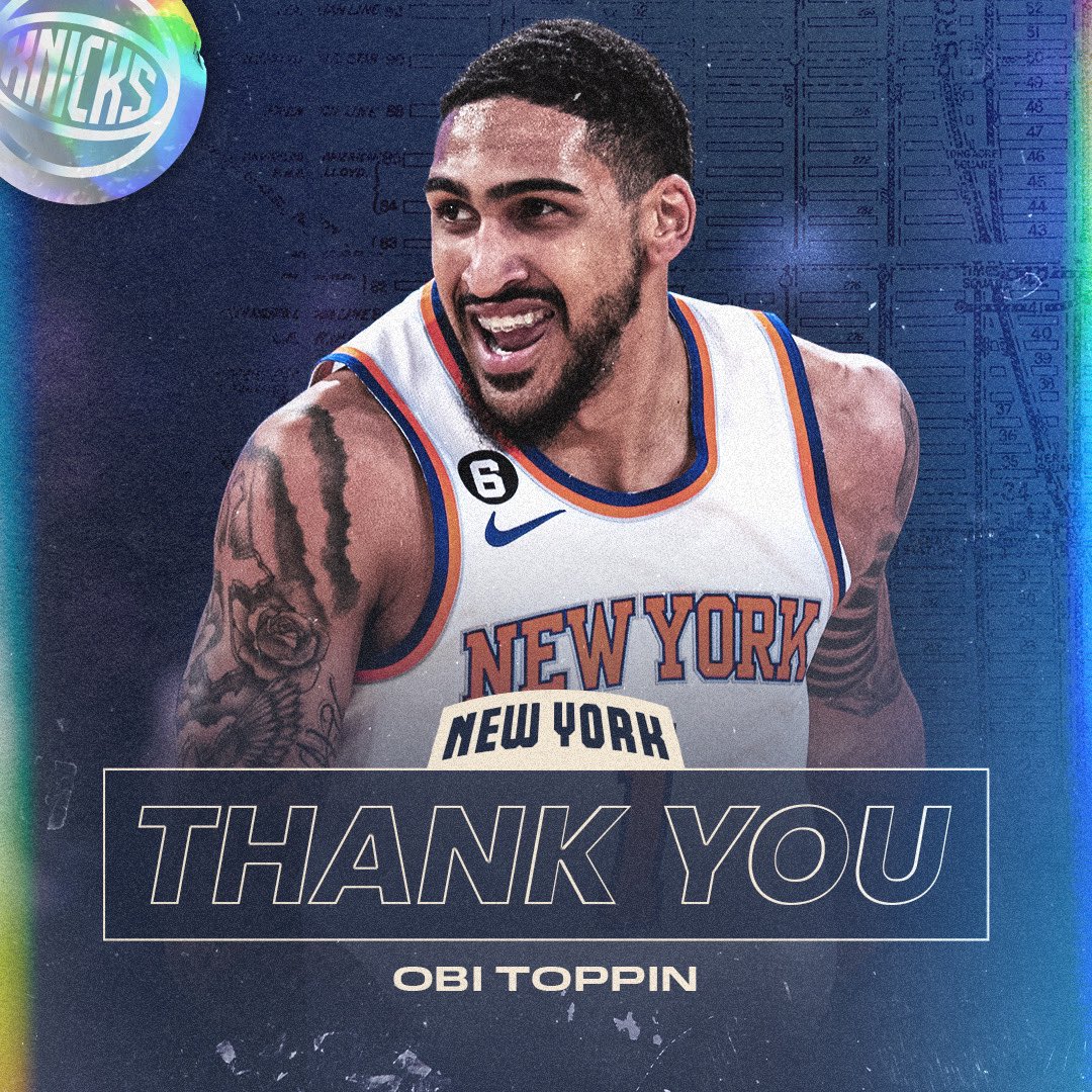 nyknicks's tweet photo. Thank you, Obi. https://t.co/BoU5VZaqNv