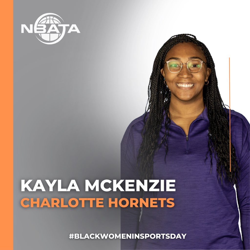 NBATA's tweet photo. Today is #blackwomeninsportsday Founded by Diverse Representation with the goal of highlighting Black women who have overcome hurdles, &amp; broke glass ceilings.  Kayla McKenzie, Rachel Cutts, Jana Austin &amp; Vanessa Brooks are doing just that as #athletictrainers in the #nba https://t.co/1HiKp3wIqK