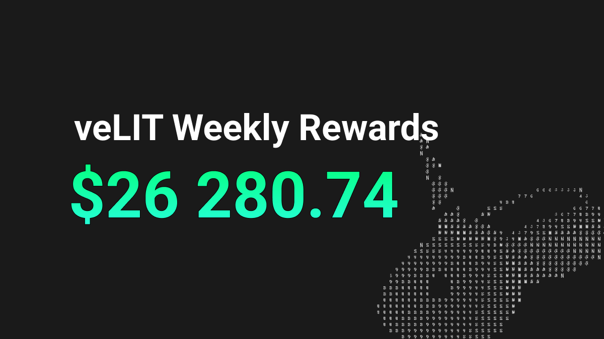 bunni_xyz's tweet photo. In the past week, we distributed a total of $26,280 to veLIT holders. These funds originated from oLIT redemptions and BAL rewards earned from the veLIT Balancer gauge. https://t.co/ExyjwqLvfu