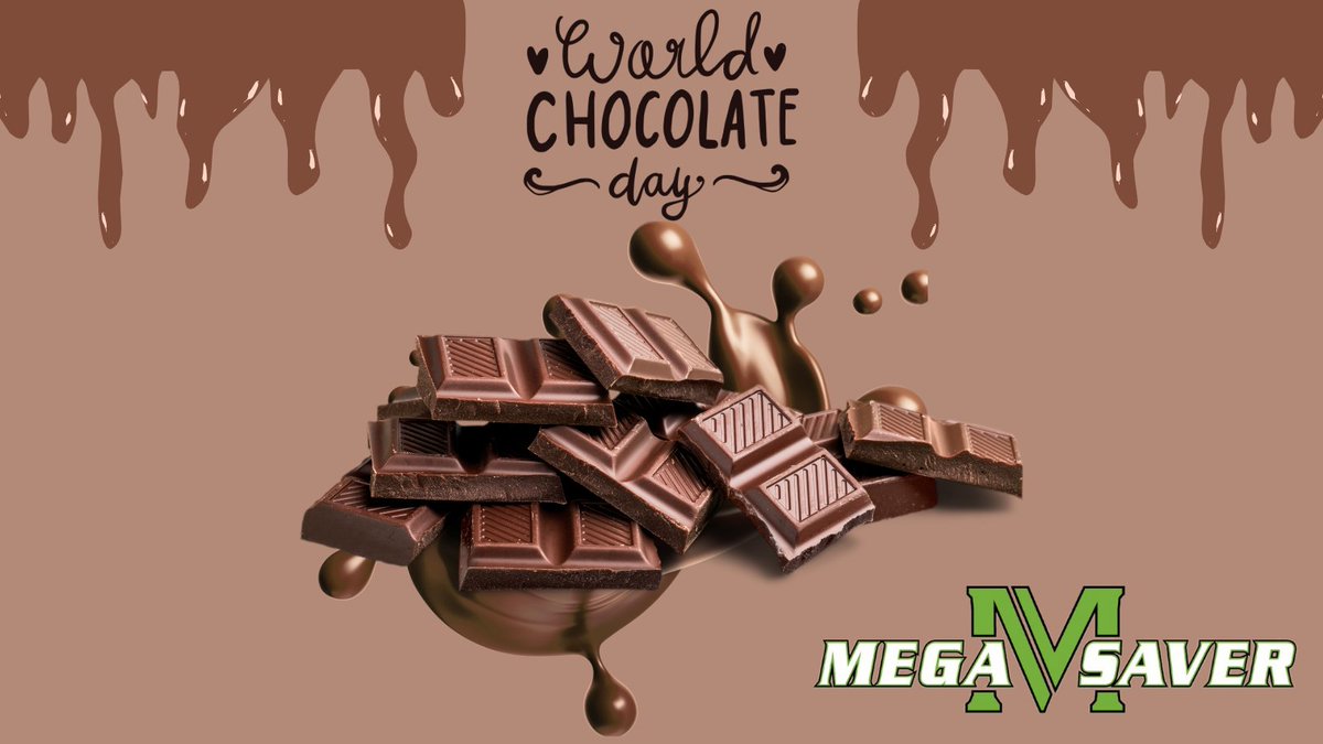 Mega_Saver's tweet photo. Happy #WorldChocolateDay! Treat yourself to some from one of our many locations to celebrate! https://t.co/iSfVwAh1gK