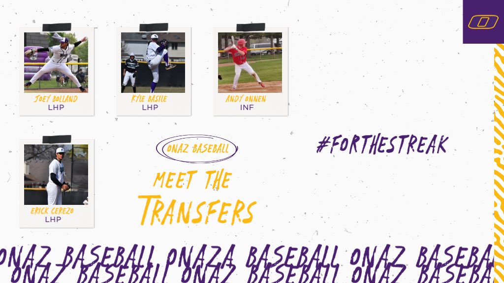 Onazbaseball's tweet photo. Transfer class ready to get to work #ForTheStreak https://t.co/m8YPwV4aCD