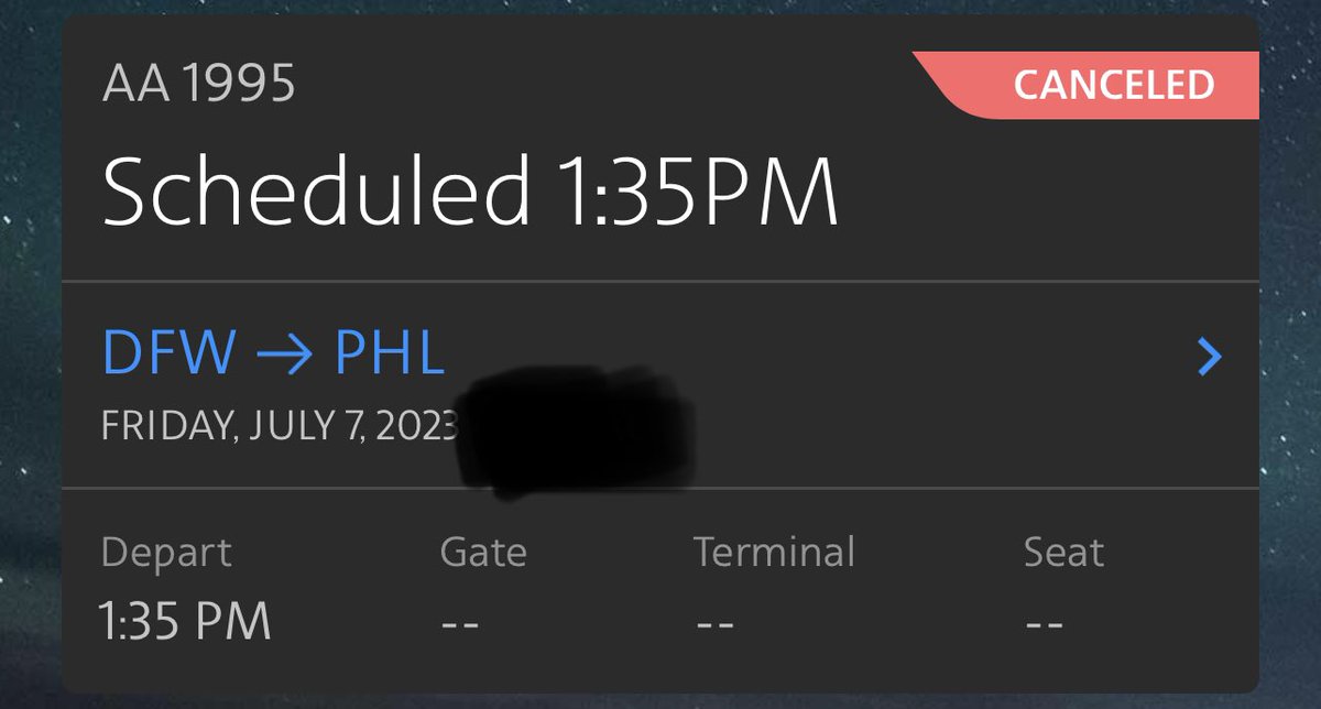 ItsVeryPopular's tweet photo. Booooooooooooo DFW broke my “no flight issues since 2020” streak https://t.co/aGD1HRW9tt