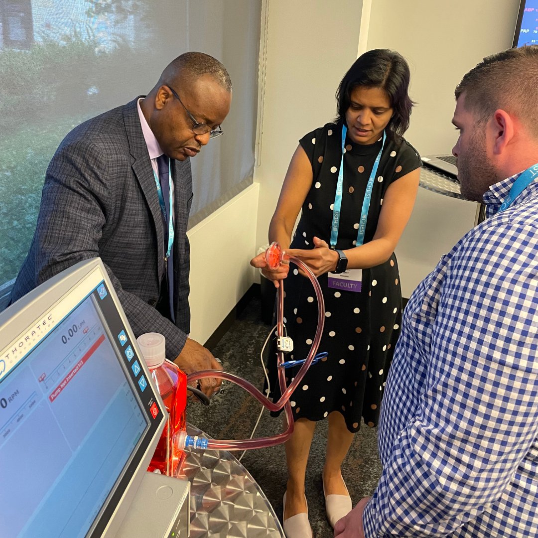 accpchest's tweet photo. Receive interactive training from faculty experts that you can immediately apply to your practice. Here are some great shots from our recent Mechanical Circulatory Support course at CHEST HQ. Explore our simulation courses today: https://t.co/rmgvlQAUQD
#CHESTSim #MedTwitter https://t.co/JCw5wtCyMi