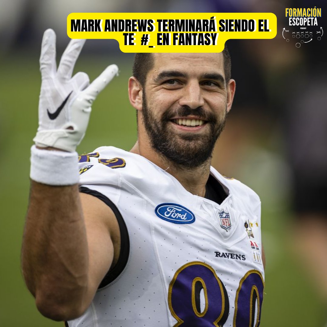 EscopetaPodcast's tweet photo. ¿En que posición entre los Ala Cerrada de la #NFL crees que termine #MarkAndrews en #Fantasy?
.
.
#fantasyfootball #nflfantasy #nflpick #nfldraft #fantasy #mockdraft #nflmeme #Fantasyfrenzy #fantasypick #LamarJackson #RavensFlock #Ravens #BaltimoreRavens https://t.co/jln4aWK21S
