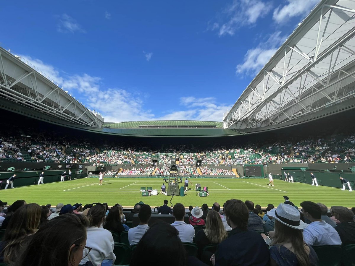 thenotforgotten's tweet photo. Wonderful time watching the action close-up at @Wimbledon this week - we're incredibly privileged to be able to take a small group of veterans each day to watch play on Centre Court or Court One, thanks to the generosity of the All England Club. #veterans #combattingisolation https://t.co/icm5uJyHmr