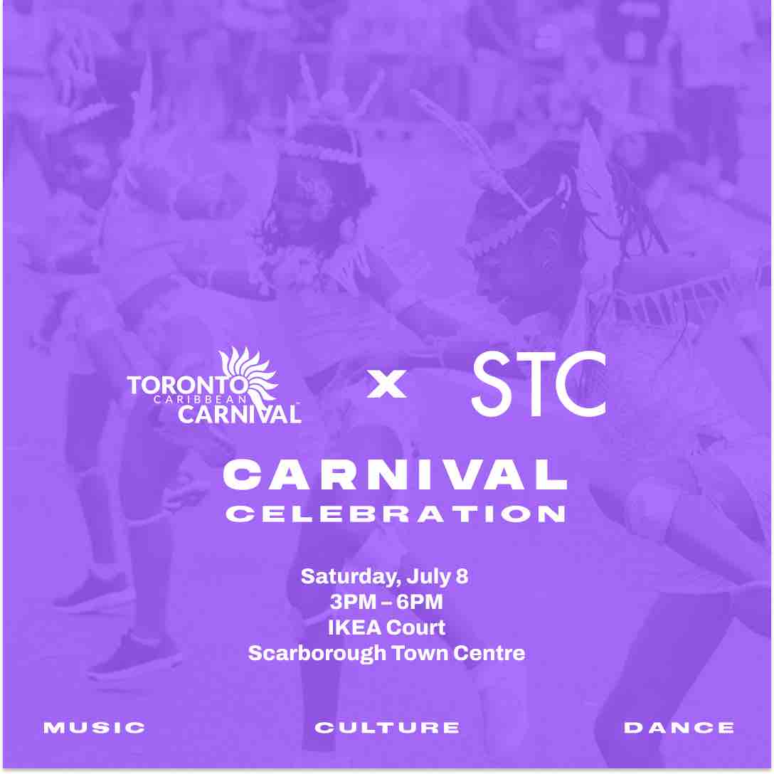 Jumpstart carnival season with us at Scarborough Town Centre this Saturday, July 8th.